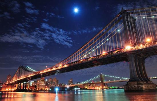 布鲁克林大桥与曼哈顿。图片：Courtesy of Art on Paper