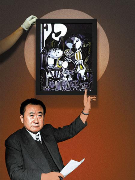 2013年，王健林以1.72亿人民币拍下毕加索名画《两个小孩》