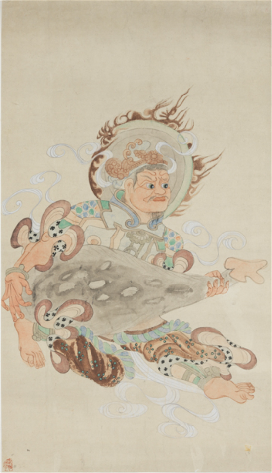 风神（唐窟） 作者：常沙娜 创作年代：1947 规格：108×61.5cm