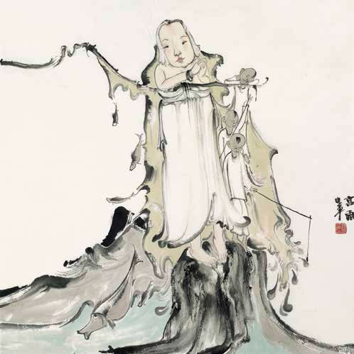 赵建军-喜雨-60×60cm-2010年