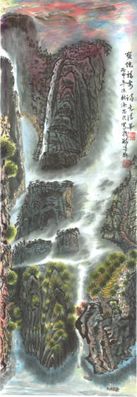 梦境靖安.诗意清华（国画34CMX97CM）