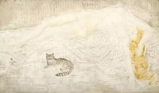 《裸女与猫》，藤田嗣治，超500万美元，2016香港苏富比