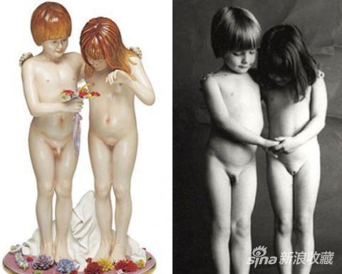 杰夫·昆斯雕塑作品《裸体》VS摄影师让·弗朗索瓦·博雷照片