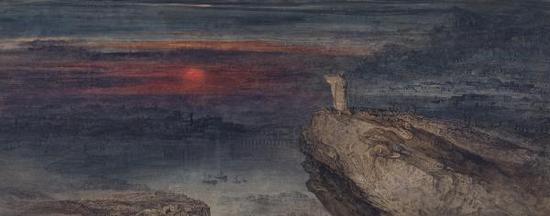 英国画家约翰·马丁的《最后一个人》（1833）