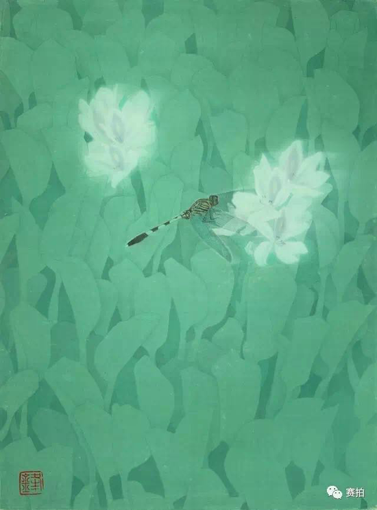 尺寸:40x30cm(约1.08平尺) 材质:绢本设色 备注:配外框