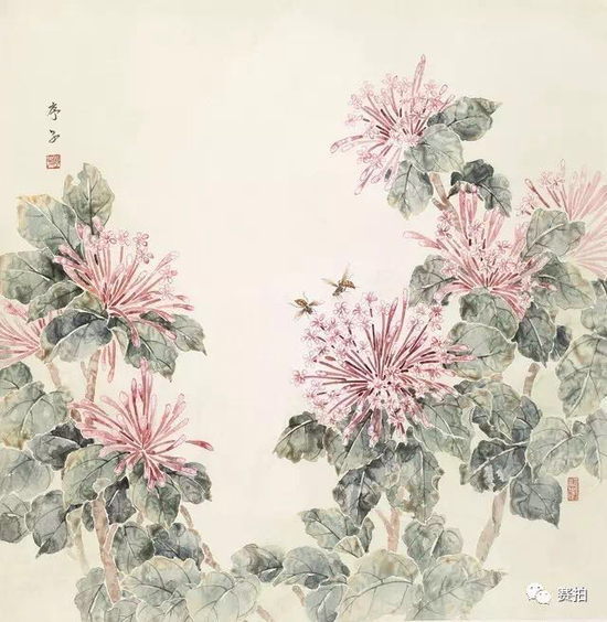 尺寸：70x70cm（约4.41平尺）

　　材质：纸本设色