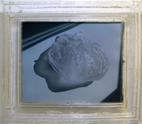 具有色差的空氣，布面油画、水晶树脂画框， 60 x 70 cm,  2013