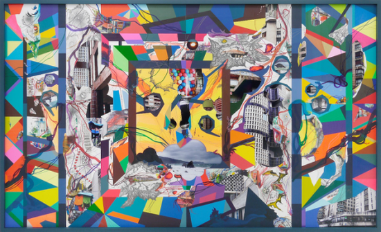 Franz ACKERMANN  Atlantic, 2014  综合材料  184.5 x 300 x 6 cm