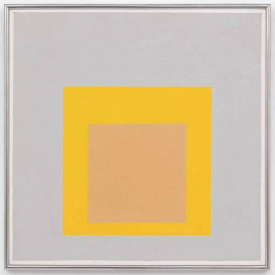 Josef Albers《Study for Homage to the Square: Evensong (1959)》。图片: courtesy David Zwirner