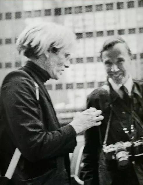 Bill Cunningham with Andy Warhol