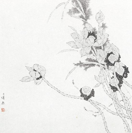 32荷界之三十二紙本水墨-2013-66x66cm