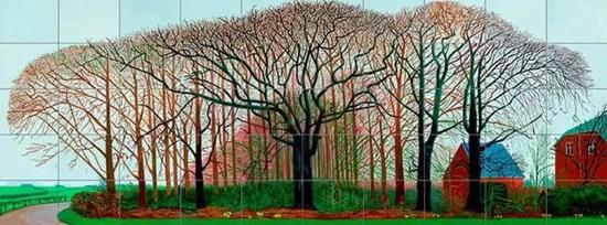 David Hockney, Bigger Trees Near Water, 2007