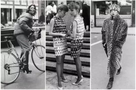 street photography by Bill Cunningham, 1980s