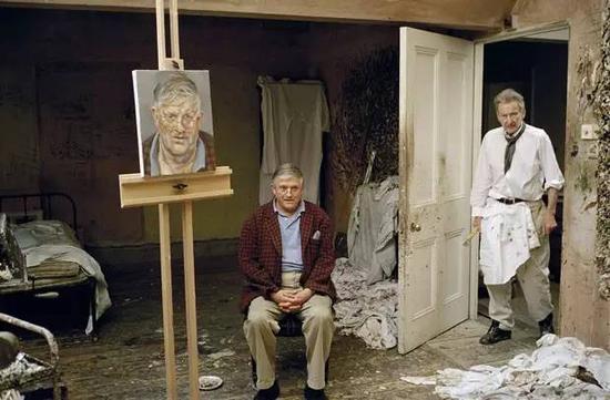 David Hockney and Lucian Freud