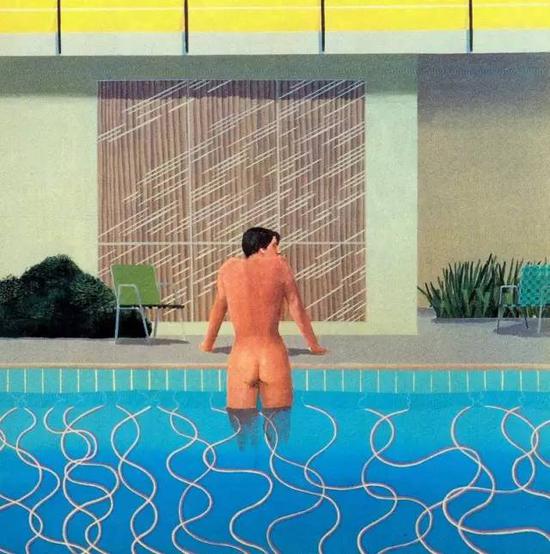 David Hockney, Peter Getting Out Of Nick’s Pool, 1966
