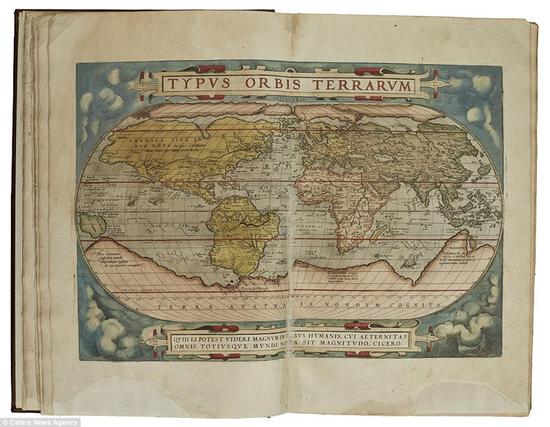 第一本世界地图册于1570年首次出版时，探险家将其视作无价之宝。