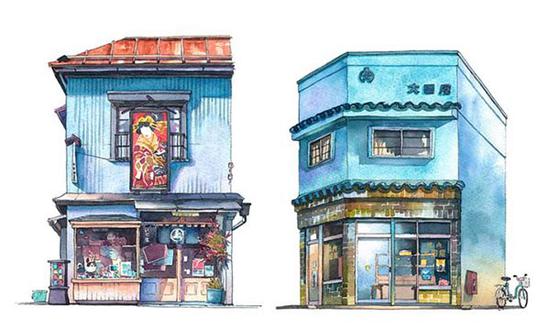 #06 谷中区的isetatsu传统彩色版画店（右）#07糀町地区的ootoya肉店