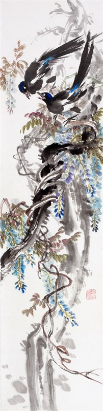 2011年对歌（138×34cm)