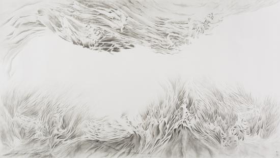 《松·云门三问》 145x253cm 纸本水墨 2016