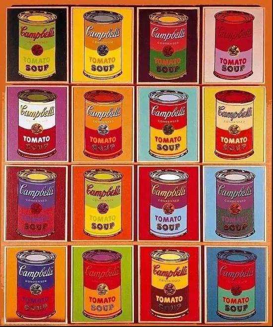 安迪·沃霍尔的代表作品《西红柿汤罐头》