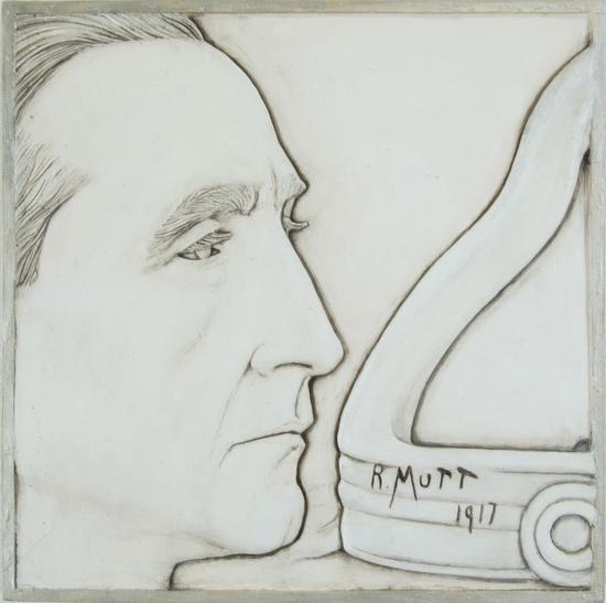　　Jonathan Santlofer，《Portrait of Richard Mutt》，1996年。图片：致谢Francis M。 Naumann Fine Art，LLC