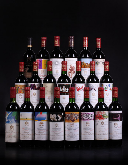 CHATEAU MOUTON ROTHSCHILD VERTICAL COLLECTION  木桐垂直年份组合图