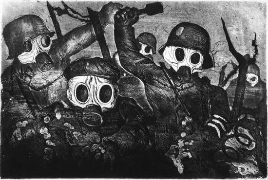 表现派画家,Otto Dix - La Guerre