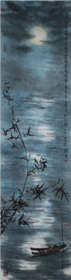 《月下》 160×60cm 2011年