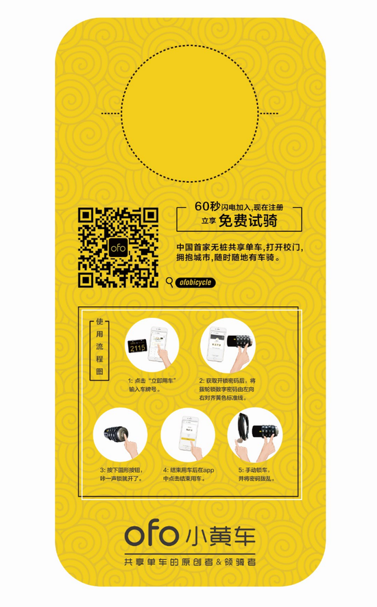 设计北京ofo专属挂牌(反)
