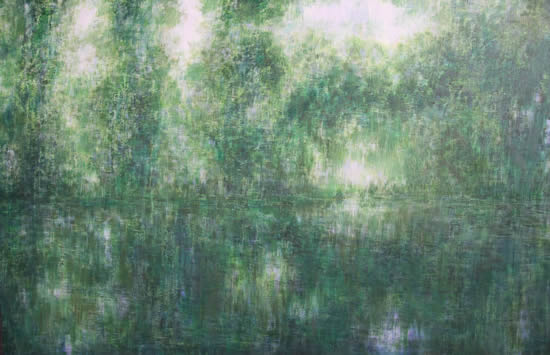 园林系列 100x150cm 布面油画 