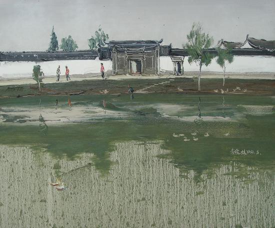 杨柳村50cmX60cm