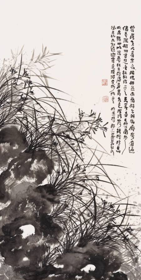 韩显红 《幽香》 137×69cm