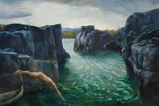 章犇 Zhang Ben
坠落 Falling
布面油画 Oil on canvas
90x135 cm 2012