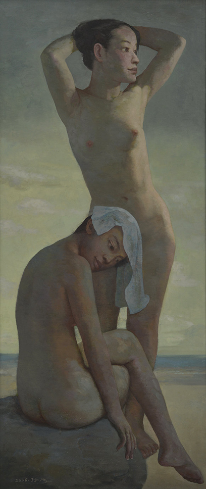 孙洛 Sun Luo
浴女 Sunshine Bath
布面油画 Oil on canvas
140x60 cm 2006