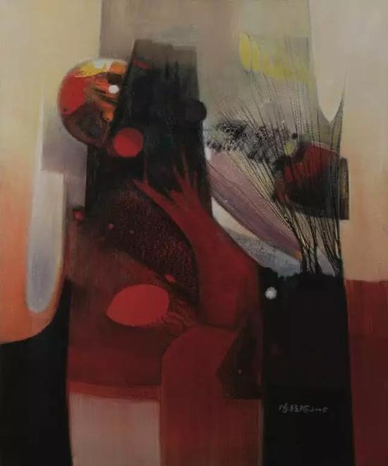 台湾99度艺术空间 《躍昇》 72.5X60.5cm 油彩 陳顯棟