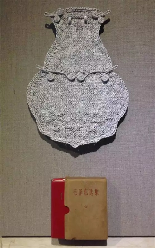 王雷 《东方红no.2》,毛泽东选集纸搓线及编织技术,40X60cm