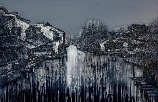 江南-切片系列-121 80x120cm  布面油画  2016