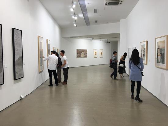 “新粉本——学院新方阵十年展工笔画学术单元”  展览现场