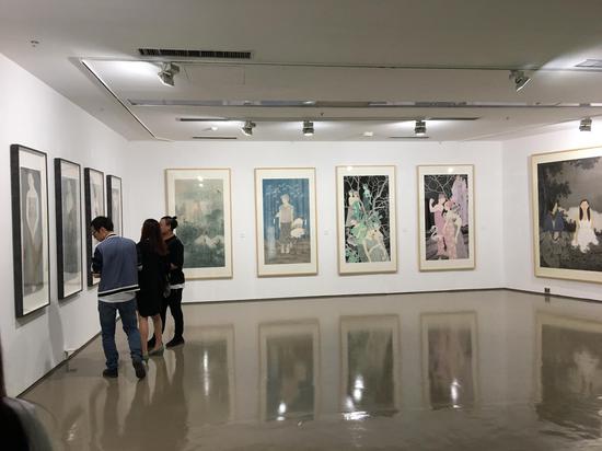 “新粉本——学院新方阵十年展工笔画学术单元”  展览现场