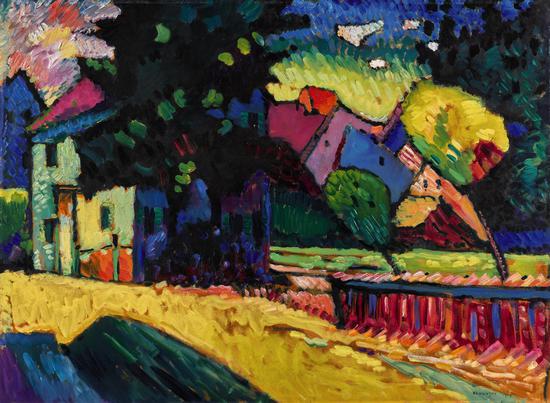 Wassily Kandinsky, Murnau – Landschaft mit grünem Haus