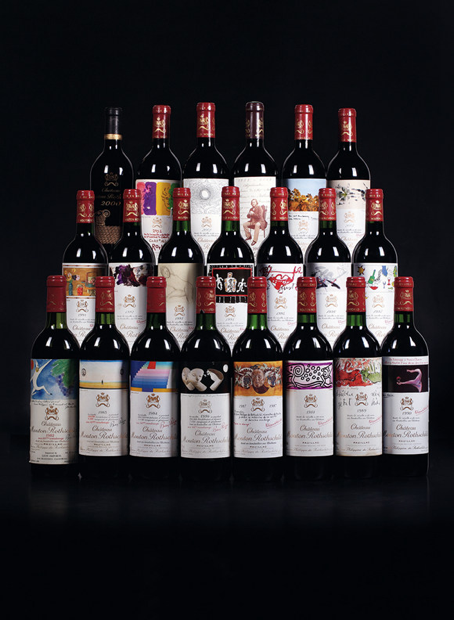 CHATEAU MOUTON ROTHSCHILD VERTICAL COLLECTION   木桐垂直年份组合图 