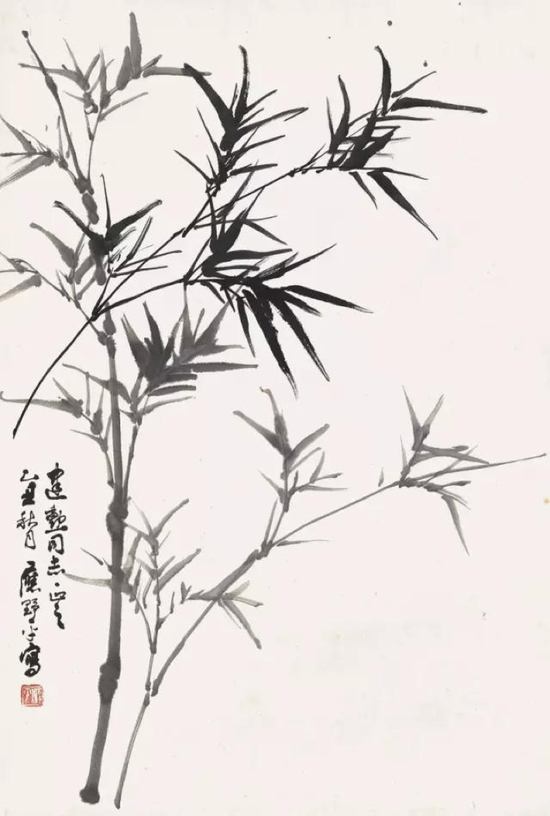 Lot444  应野平 (1910-1990) 慈竹春阴  镜心 水墨纸本 1985年作  68.8×45.5cm. 约2.8平尺 