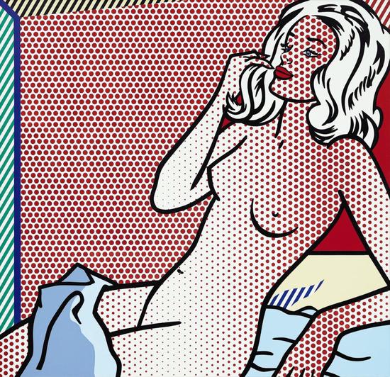 罗伊·里奇腾斯坦的《裸体日光浴》（1995）。图片：Estate of Roy Lichtenstein