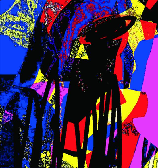《彝舞》，一山，电子手绘，151x141cm