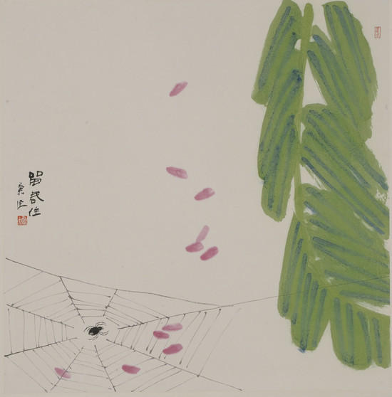 鲁慕迅《留春住》68X68cm 1998年