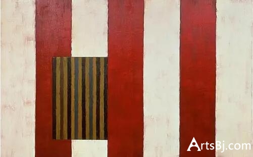 肖恩·斯库利《微暗的火》亚麻布面油画,243.8 x372.1cm,1988年