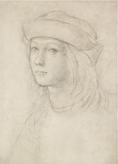 青年画像，1500-1，图片：Ashmolean Museum, University of Oxford.