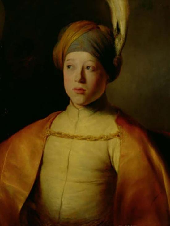 扬·列文斯,戴斗篷和头巾的男孩,1631
