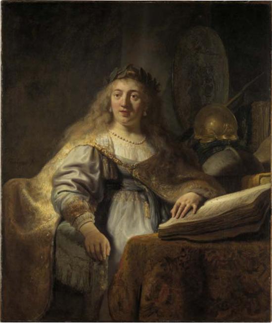 伦勃朗,阅读的智慧女神,1635