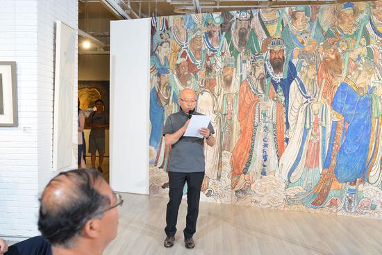 展览开幕式由中央美术学院继续教育学院副院长冯海涛主持